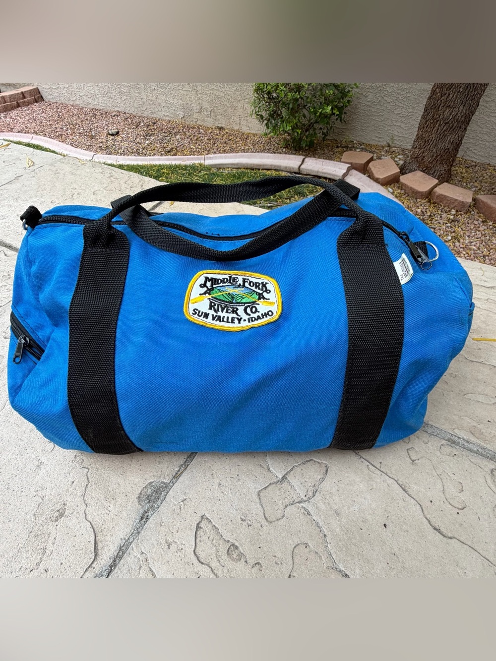 Vintage Duffel Duffle Bag 1990s made by The Bagmaker Of Boise Idaho.